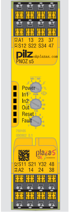 Instructions for use of Pilz safety relay PNOZ s5